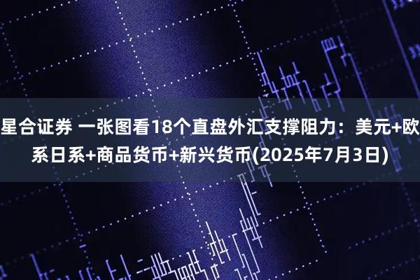 星合证券 一张图看18个直盘外汇支撑阻力：美元+欧系日系+商品货币+新兴货币(2025年7月3日)