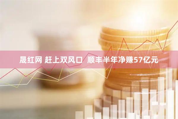 晟红网 赶上双风口  顺丰半年净赚57亿元